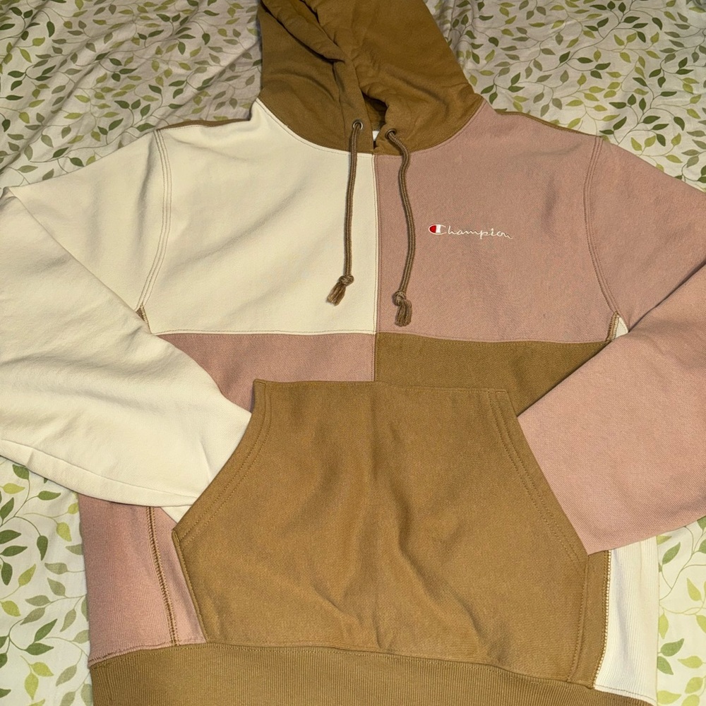 Color block Champion reverse weave hoodie